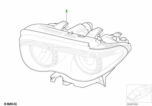Фара BMW 63 12 7 164 717