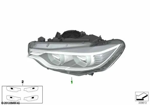 Фара BMW 63 11 7 377 845