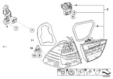 Фонарь задний BMW 63 21 7 289 433