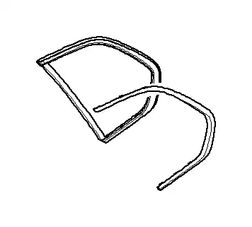 Боковое стекло П с уплотнит. schwarz, SSG 51377207878 BMW