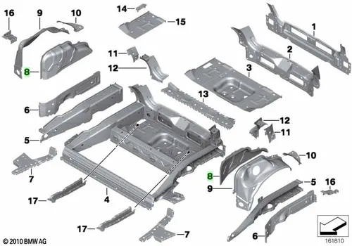 Брызговик Л Зд 41002755199 BMW