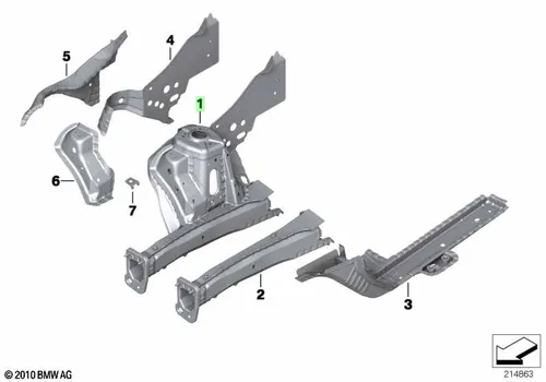 Брызговик Л Пд 41009805587 BMW