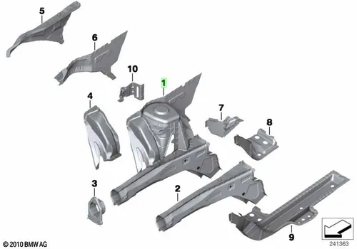 Брызговик Л Пд 41007270355 BMW