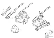 Брызговик Л Пд !BASIS \BMW 3' E46 41 14 8 234 035