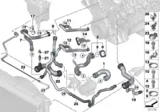 Возвратный шланг ! \BMW 5' E60, LCI, E61, 6' E63, E64 17 12 7 560 161