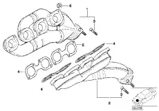 Коллектор выпускной BMW 11 62 7 500 484