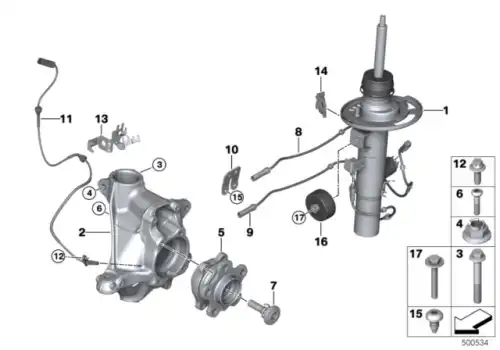 Датчик ABS BMW 34 52 6 871 064