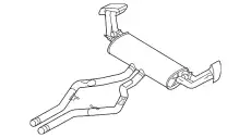 Задний дополнительный глушитель 18307646122 BMW
