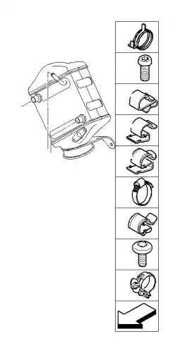 Зажим, D=23 17127592404 BMW