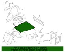 Коврик в багажник BMW 51478223561