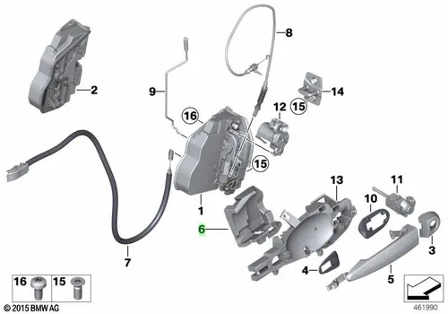 Ручка двери BMW 51217331740
