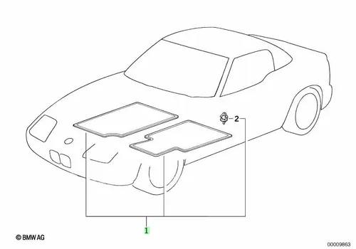 Коврики в салон BMW 82119413233