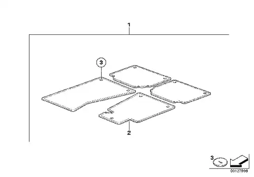Коврики в салон BMW 51 47 7 128 079