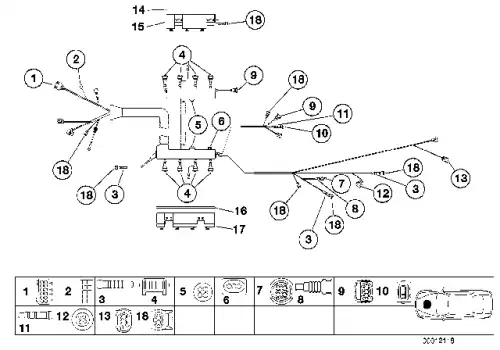 Корпус розетки !2 POL. \BMW 5' E39, 7' E65, E66, E67 61 13 8 352 552