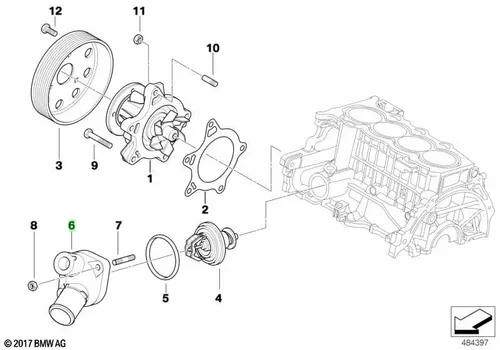 Термостат системы охлаждения BMW 11537791069