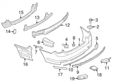 Кронштейн бампера Зд 51127187668 BMW