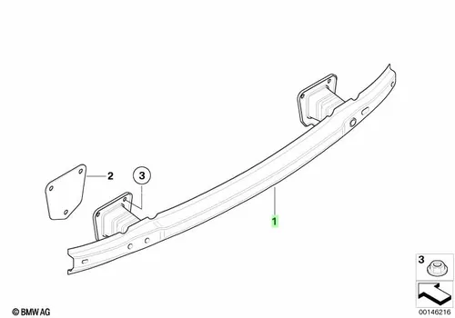 Кронштейн бампера Зд 51127157117 BMW