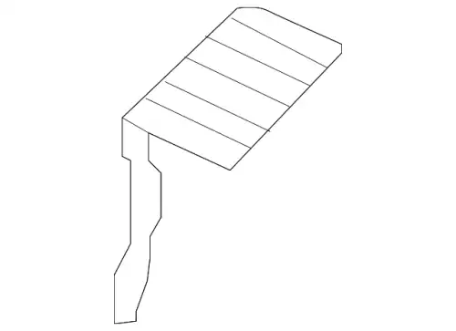 Кронштейн крыла П 41117064612 BMW