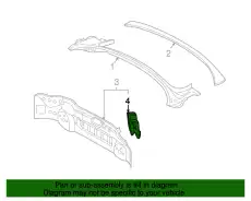 Кронштейн крыла П Зд 41217064636 BMW