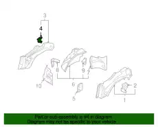Кронштейн крыла П Зд 41007064686 BMW