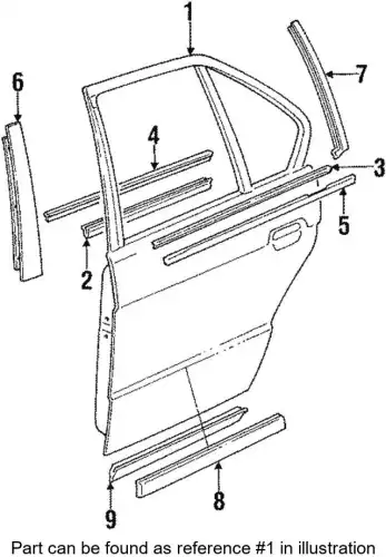 Левая задняя дверь 41528107685 BMW