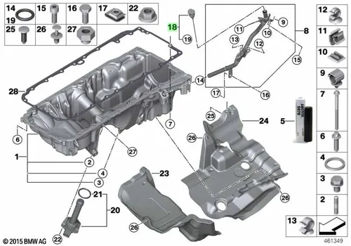 Масляный щуп BMW 11438515682