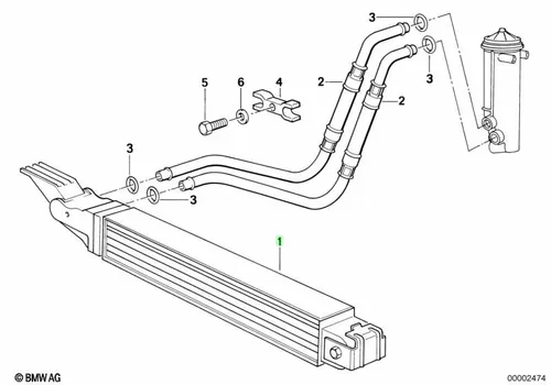Масляный радиатор BMW 17 20 2 242 160