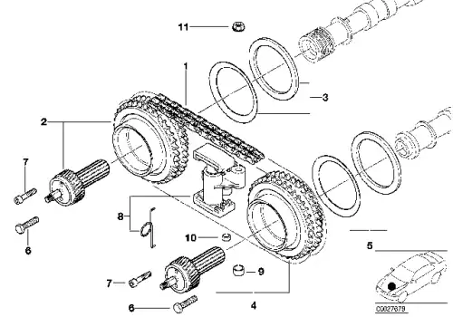 Распредвал BMW 11 36 7 830 682