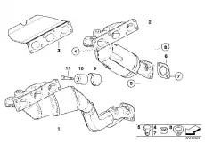 Коллектор выпускной BMW 18 40 7 521 826