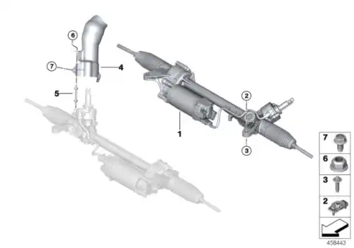 Рулевая рейка BMW 32 10 6 883 948
