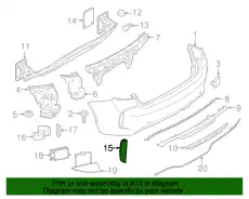 Катафот (световозвращатель) BMW 63147850259