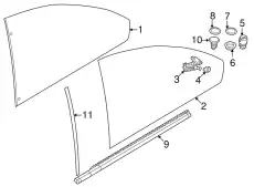 Стекло фары BMW 51368209404