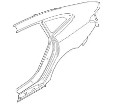 Крыло BMW 41007437589