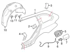 Крыло BMW 41007298179
