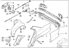 Крыло BMW 41 35 8 163 858