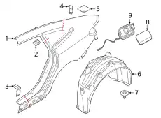 Крыло BMW 41007437590