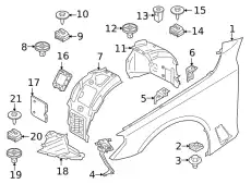 Крыло BMW 41007481062
