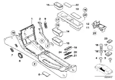 51168413622 Подстаканник/монетница ! \BMW Z3 E36