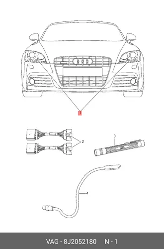 Фонарь габаритный VAG 8J2052180
