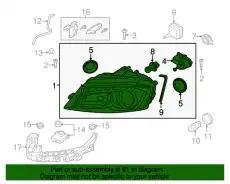 Фонарь габаритный VAG 8P0941029BJ