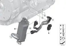 Радиатор системы охлаждения двигателя BMW 17 21 8 514 515
