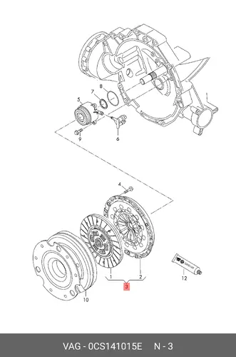 Диск сцепления VAG 0CS141015E