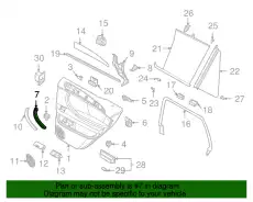 Ручка двери BMW 51428265178