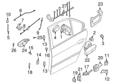 Ручка двери BMW 51218240418