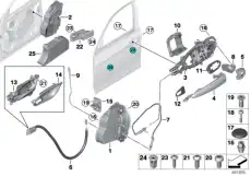 Ручка двери BMW 51 41 7 240 412