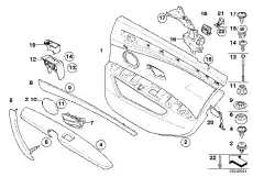Ручка двери BMW 51 41 6 983 734