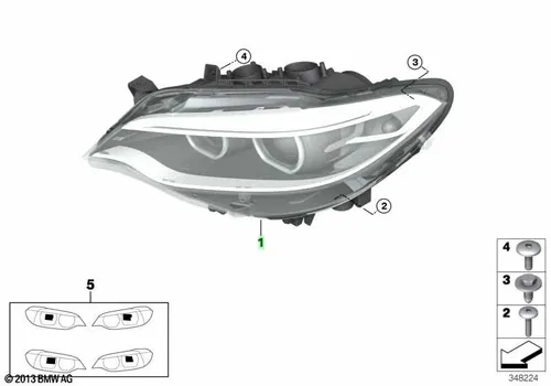 Фара BMW 63 11 7 469 784