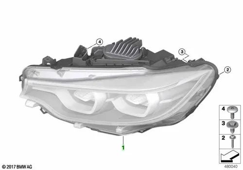 Фара BMW 63 11 7 478 151
