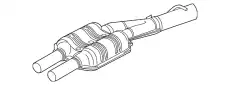 Средний глушитель 18307529255 BMW