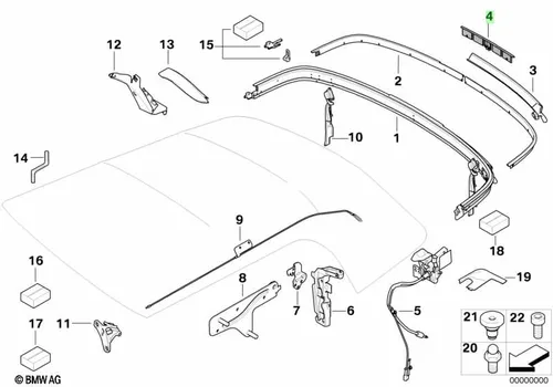 Фонарь задний BMW 54342758124